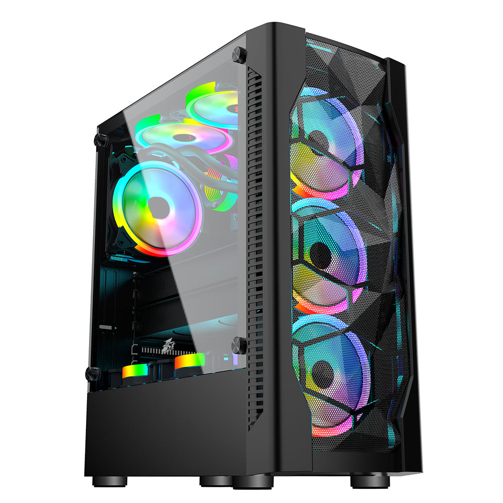 1st Player Casing Dk-d4 Black 4 RGB Pre Installed Fans 1st Player Casing Dk-d4 Black 4 RGB Pre Installed Fans